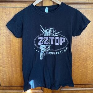 Black Graphic Band Tee
